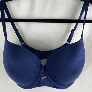 Navy Blue Victoria's Secret Lined Demi 32 DDD Bra Gen…